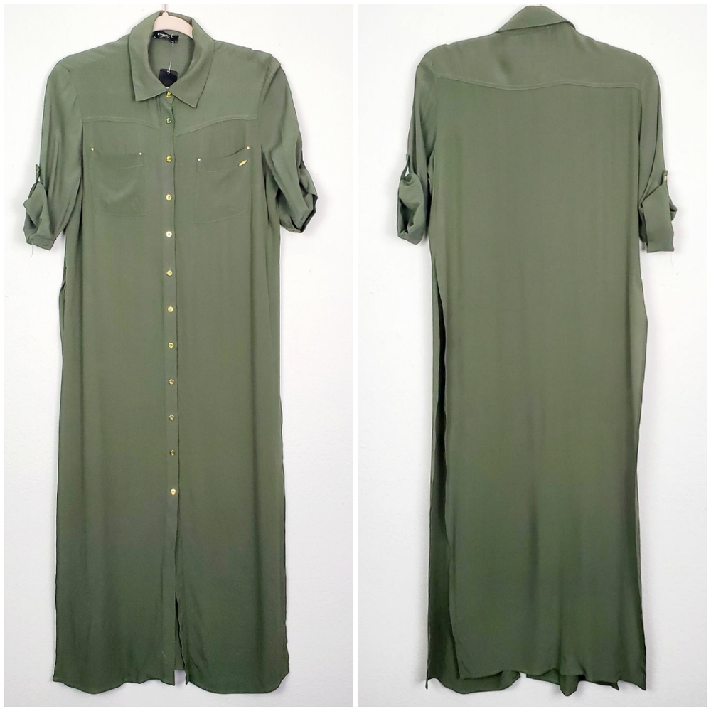 Bebe Olivia Maxi Shirt Kimono